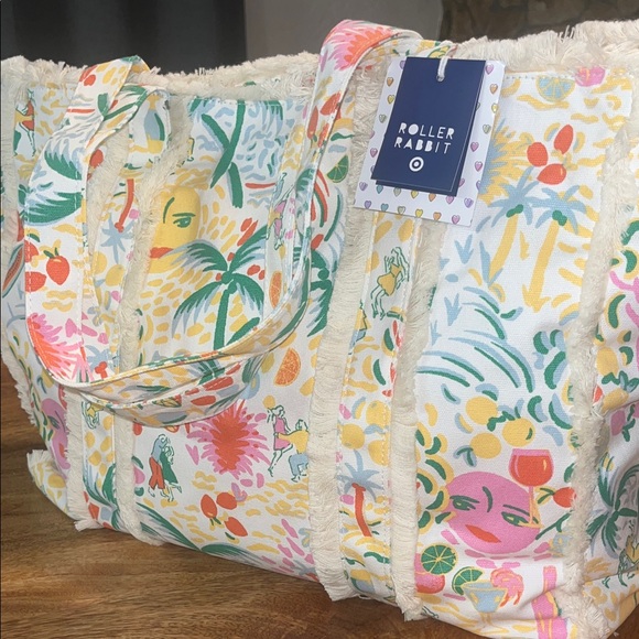 Roller Rabbit x Target Tropical Print Tote - Picture 4 of 4